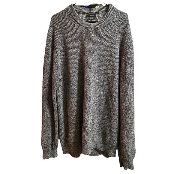 Massimo Dutti Men's Long Sleeve Pullover Sweater Gray 100% Cotton - Size XL - Picture 1 of 4